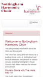 Mobile Screenshot of nottinghamharmonic.org