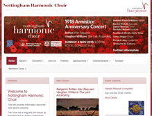 Tablet Screenshot of nottinghamharmonic.org